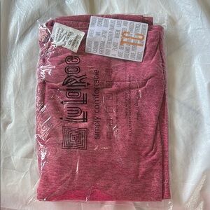 LuLaRoe Heathered Pink Leggings